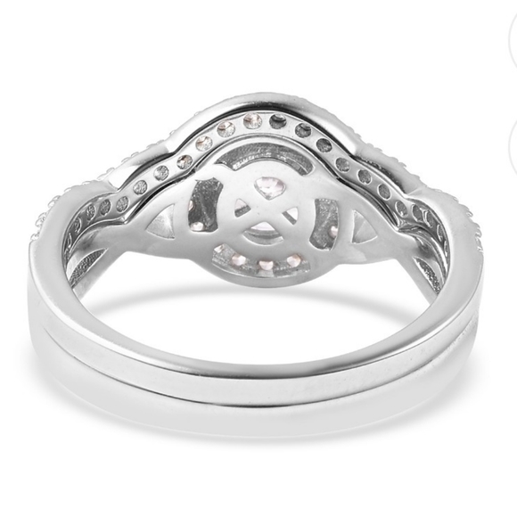 NEW Lustro Stella Diamond Wedding Set Size 7 - Picture 10 of 13